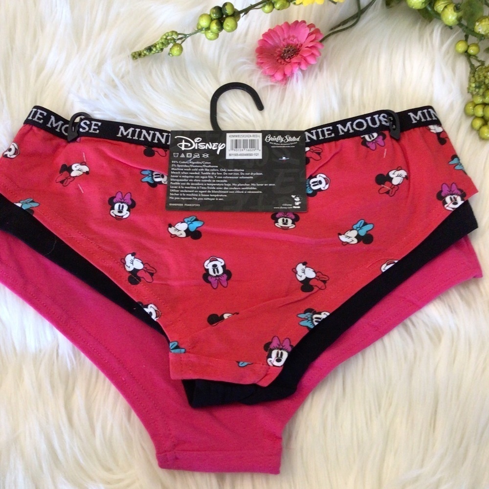 3-Pack Disney Womens Minnie Mouse Hipster Panty Choose Size - Picture 4 of 5